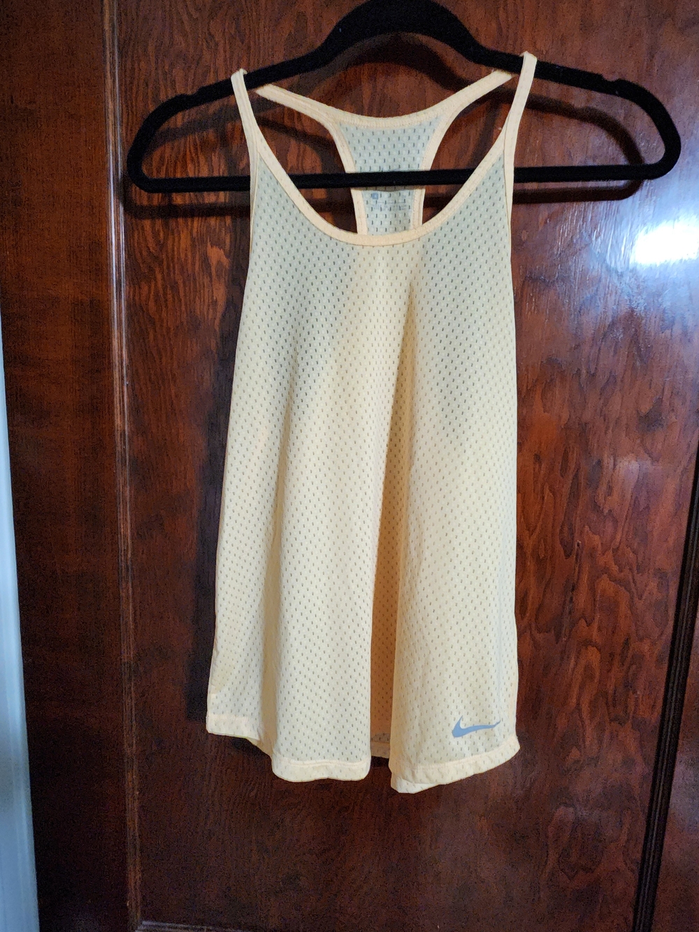 Nike Dri-FIT Peach Orange All-Over Mesh Activewear Tank - Small / EUC